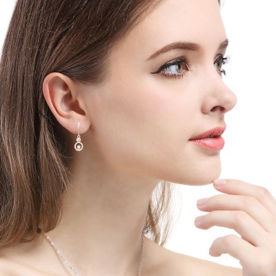 925 Sterling Silver Flower Design Style Earrings